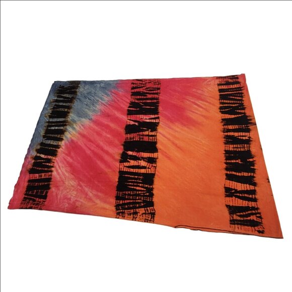 Colorful Cape Poncho Shawl Versatile Blouse Top Cover Up Tie Dye - Picture 3 of 7